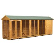 Power 20x4 Apex Summer House with 4ft Side Store